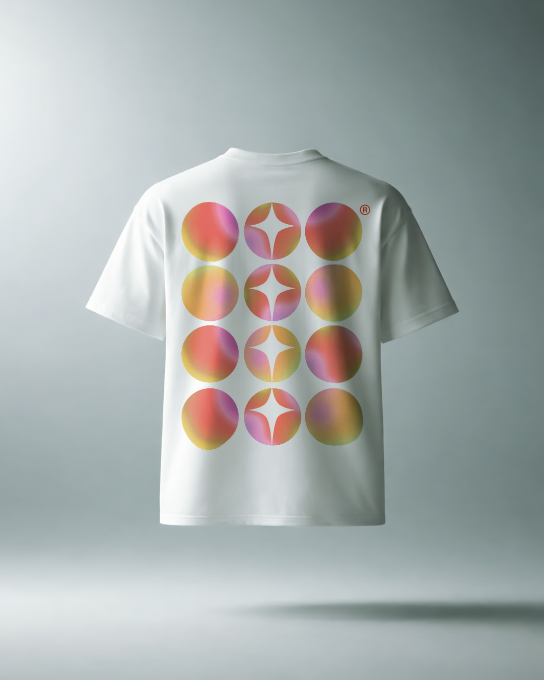 PHATFUNK® TECHNO GRID T-SHIRT – WHITE (180 GSM REGULAR FIT)