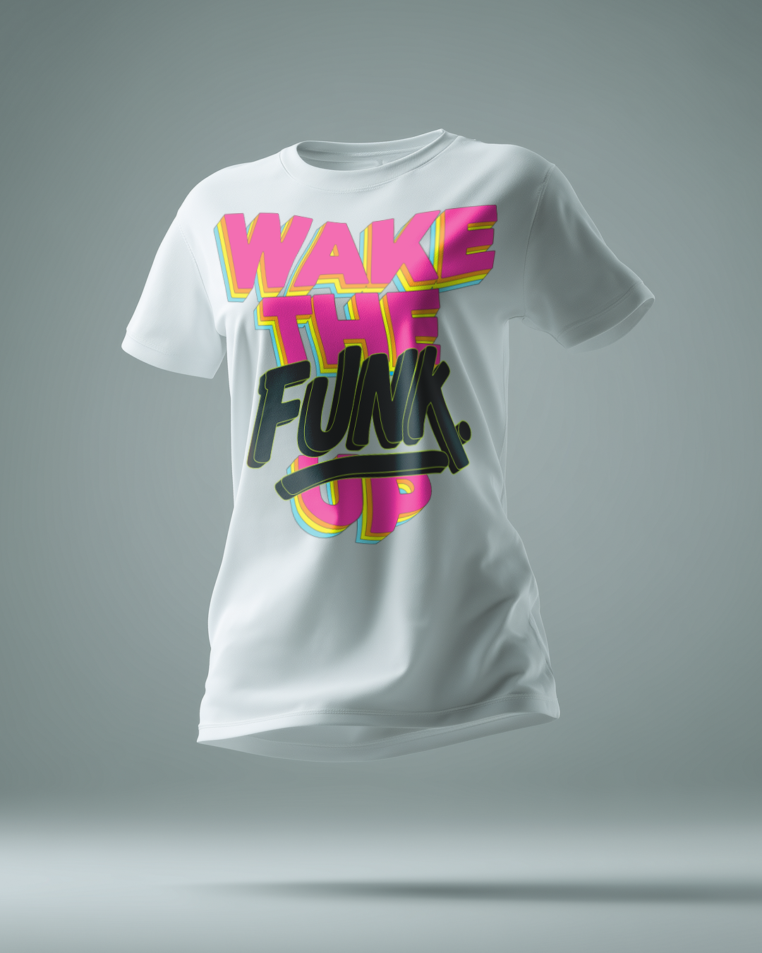 PHATFUNK® WAKE THE FUNK UP - Regular Fit Statement Tshirt