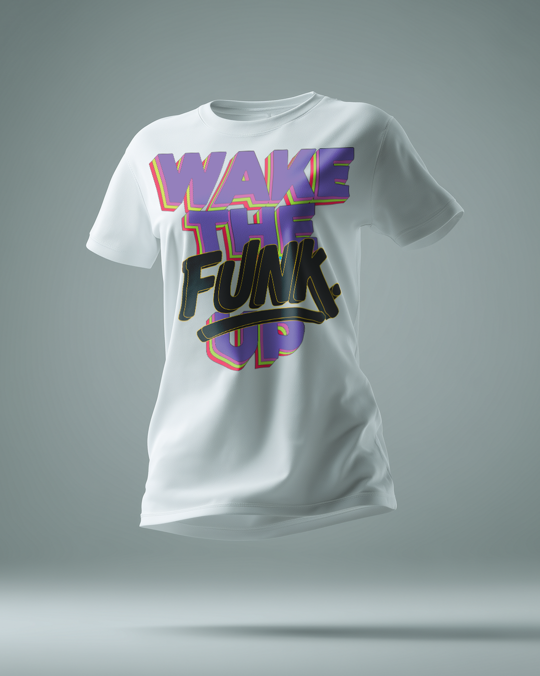 PHATFUNK® WAKE THE FUNK UP -Regular Fit Statement Tshirt