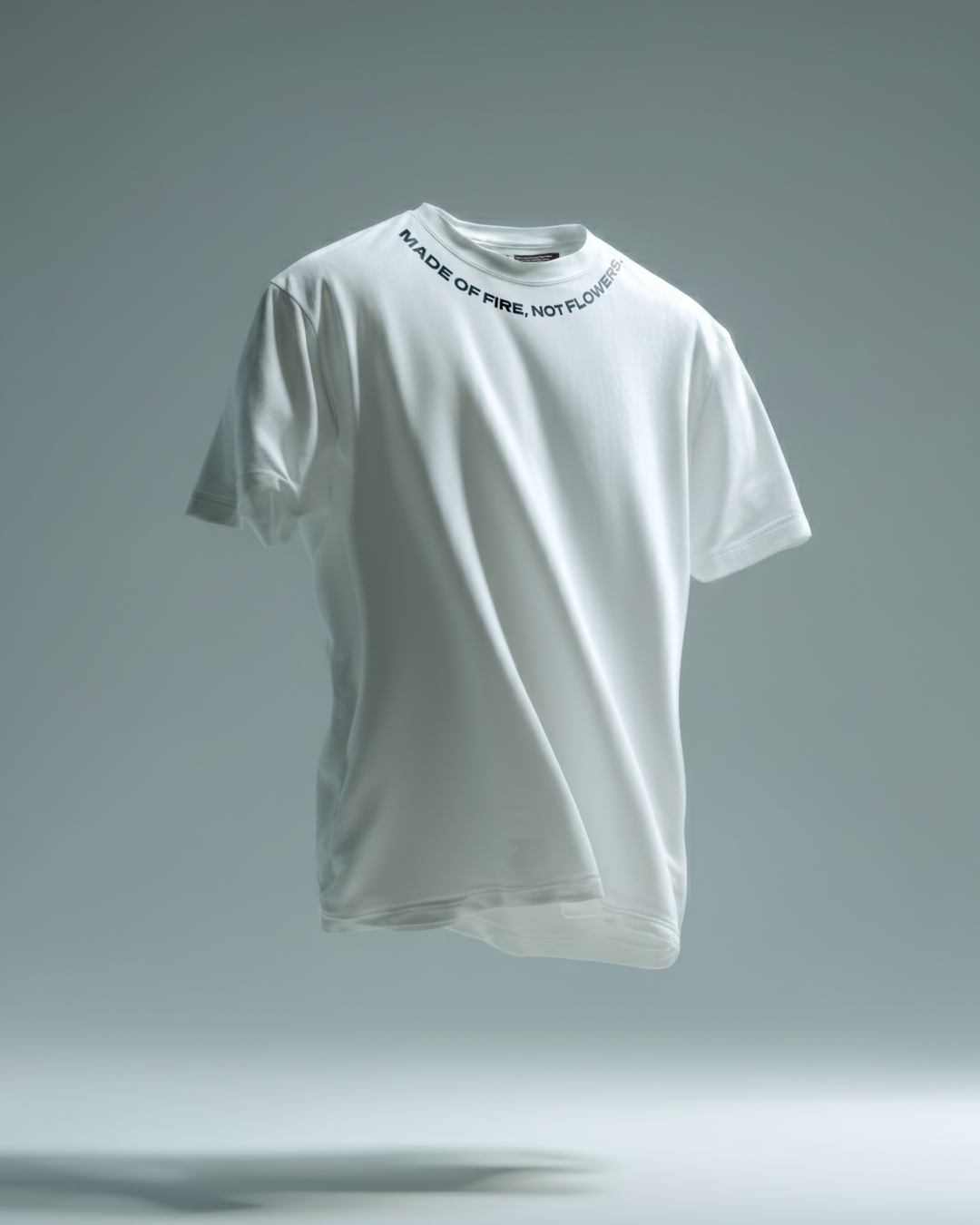 PHATFUNK® MADE OF FIRE, NOT FLOWERS - Oversized White Tshirt