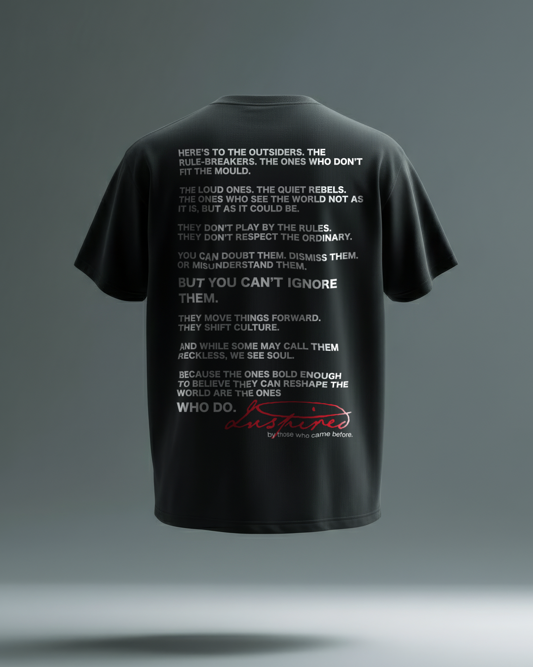 PHATFUNK® ART CLUB - Oversized Black Manifesto Tshirt