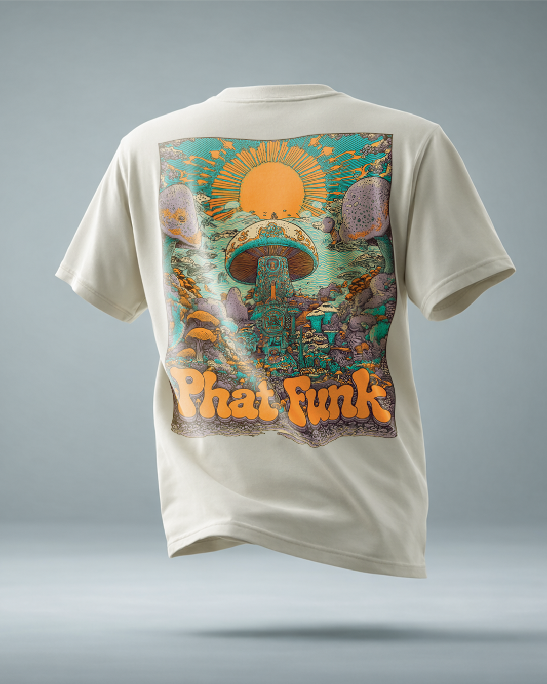 PHATFUNK® MUSHROOM - Regular fit Off-white Graphic Tshirt