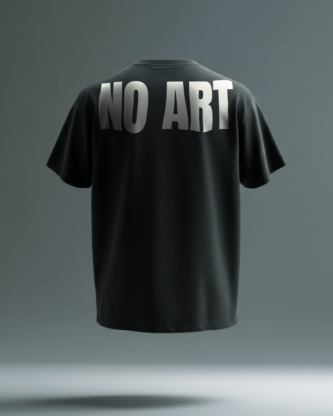 PHATFUNK® NO ART / NO HEART - Oversized Black Tshirt