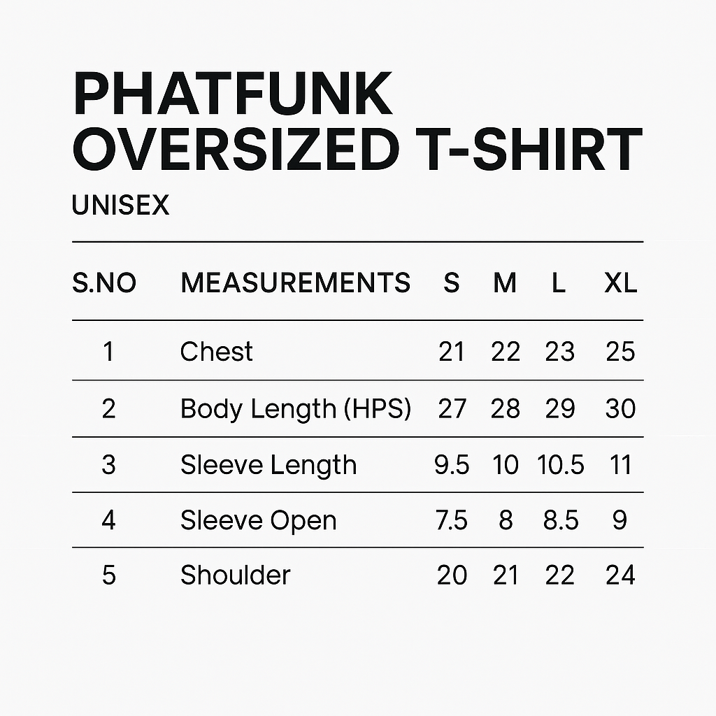 PHATFUNK® STYLE WITH SOUL - Oversized White Tshirt