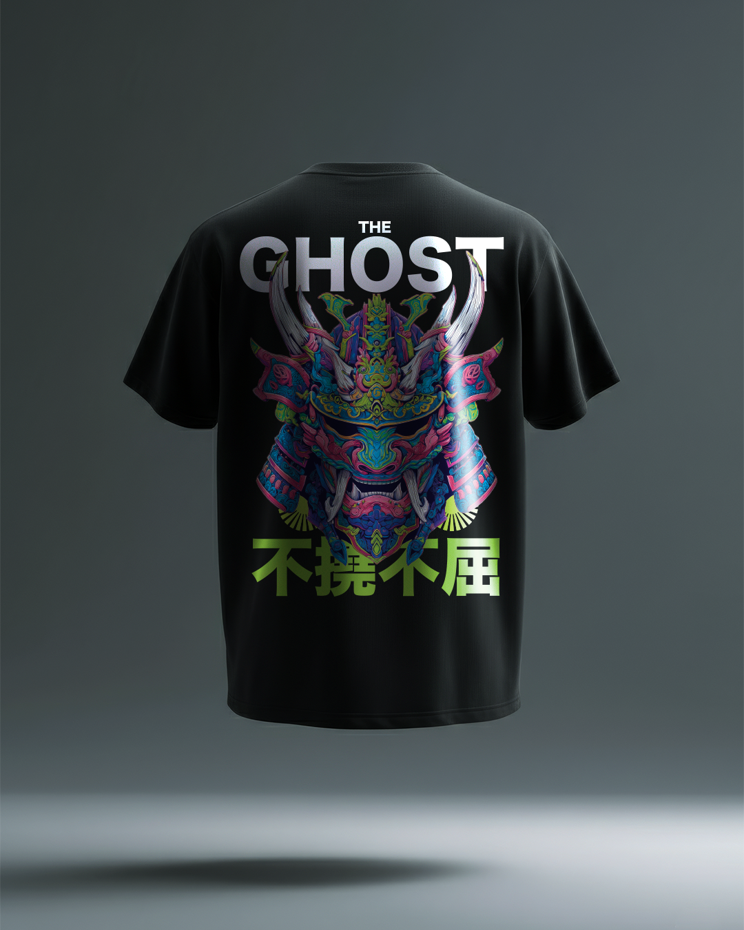 PHATFUNK® The Ghost Oversized Graphic T-Shirt - Black | Men’s Premium Streetwear Tee