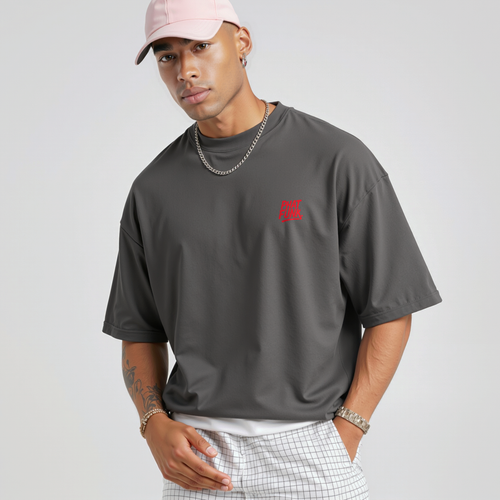 HOPE HITS HARD® TEE Oversized T-shirt Grey