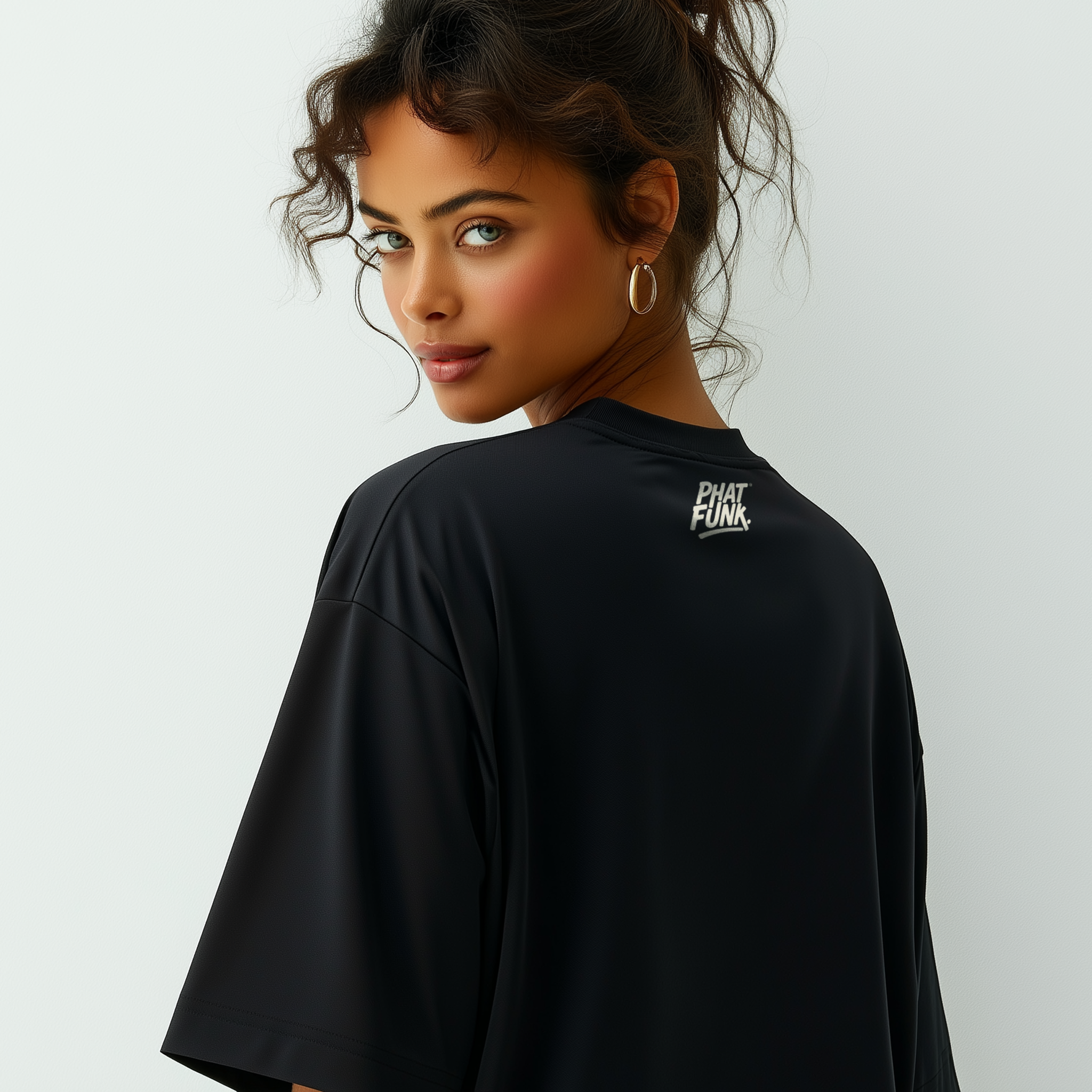 PHATFUNK® MADE OF FIRE, NOT FLOWERS - Oversized Black Tshirt