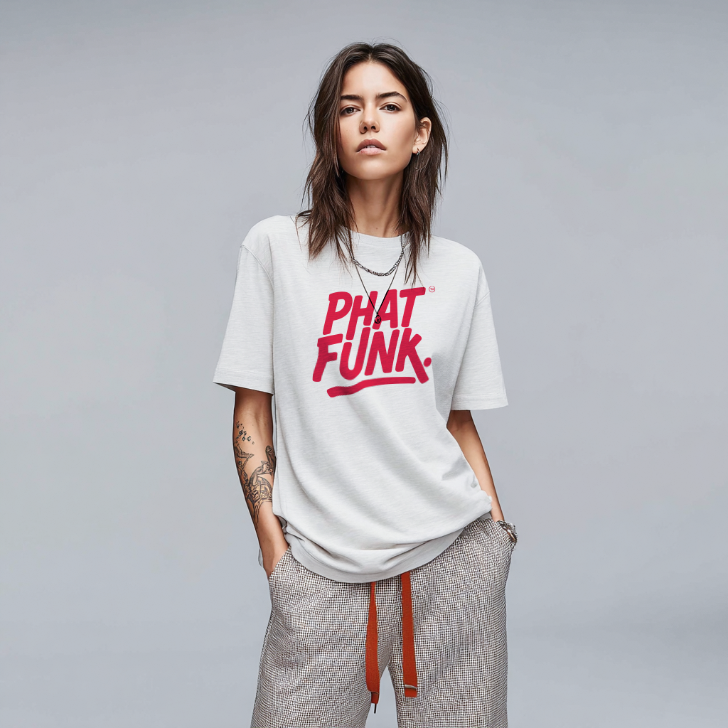 PHATFUNK® Classic Logo Regular Fit Tshirt - White Edition