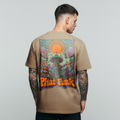 PHATFUNK® MUSHROOM - Regular fit Taupe Graphic Tshirt