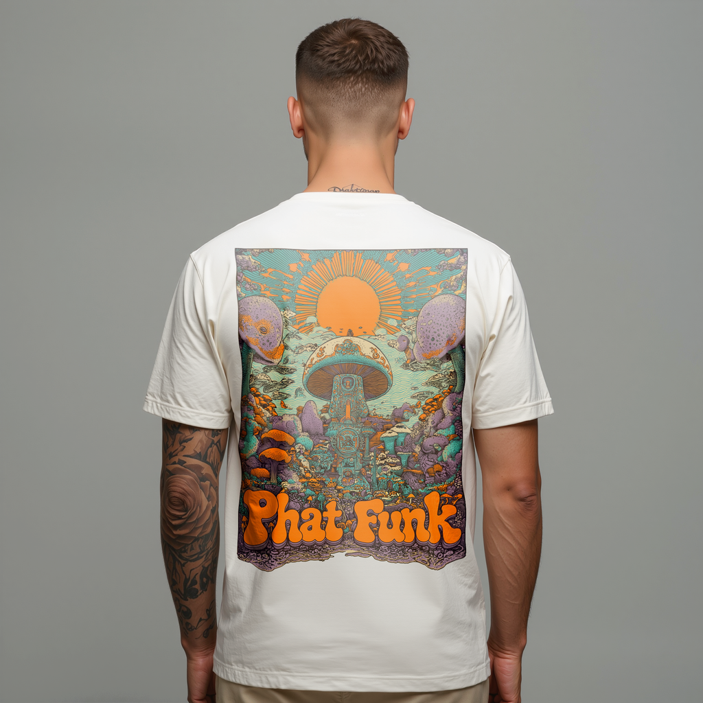 PHATFUNK® MUSHROOM - Regular fit Off-white Graphic Tshirt