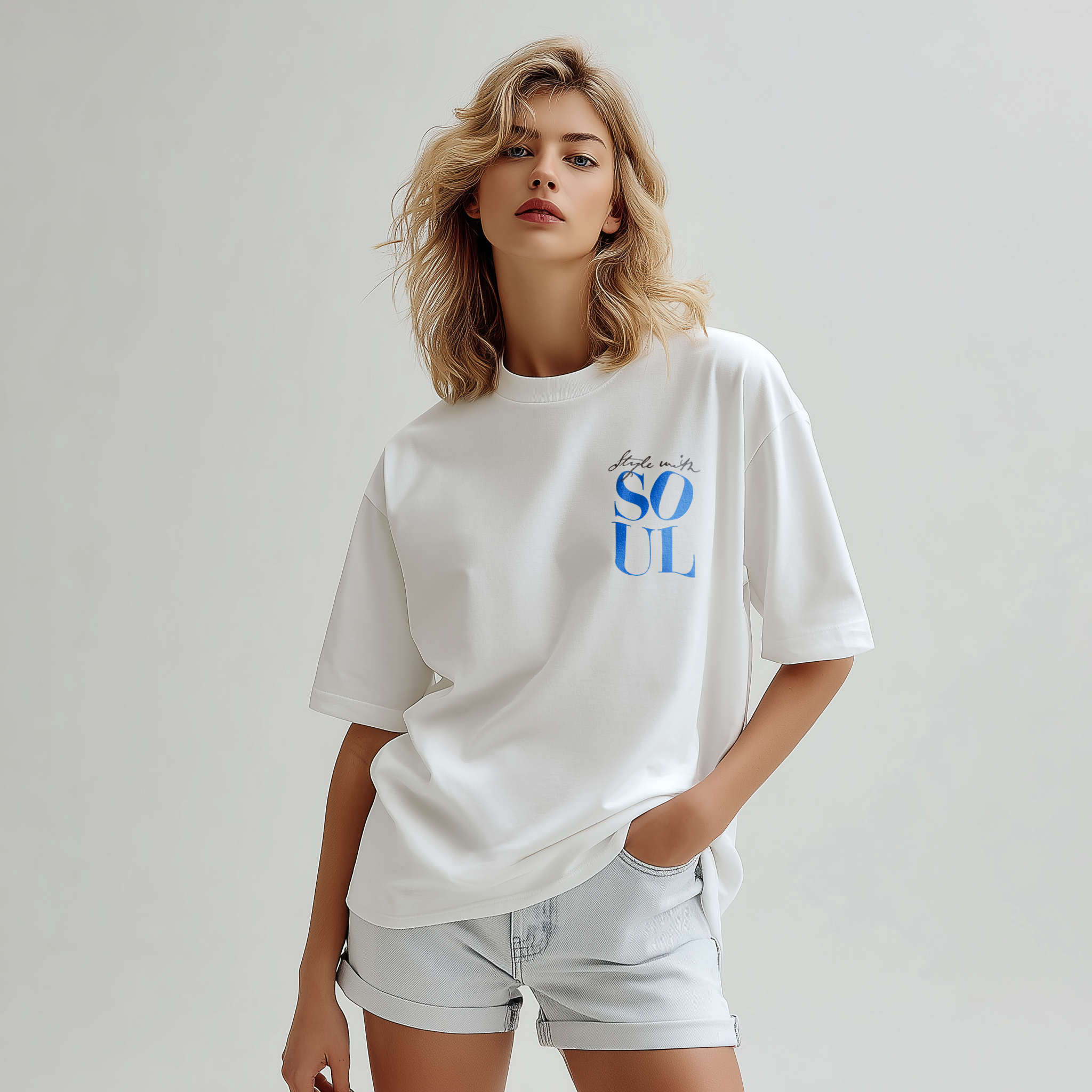 PHATFUNK® STYLE WITH SOUL - Oversized White Tshirt
