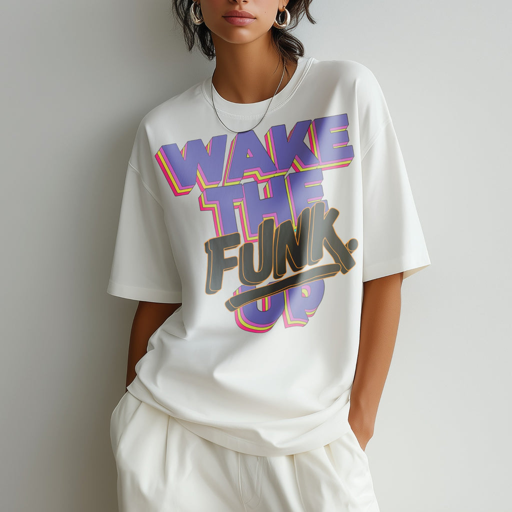 PHATFUNK® WAKE THE FUNK UP -Regular Fit Statement Tshirt
