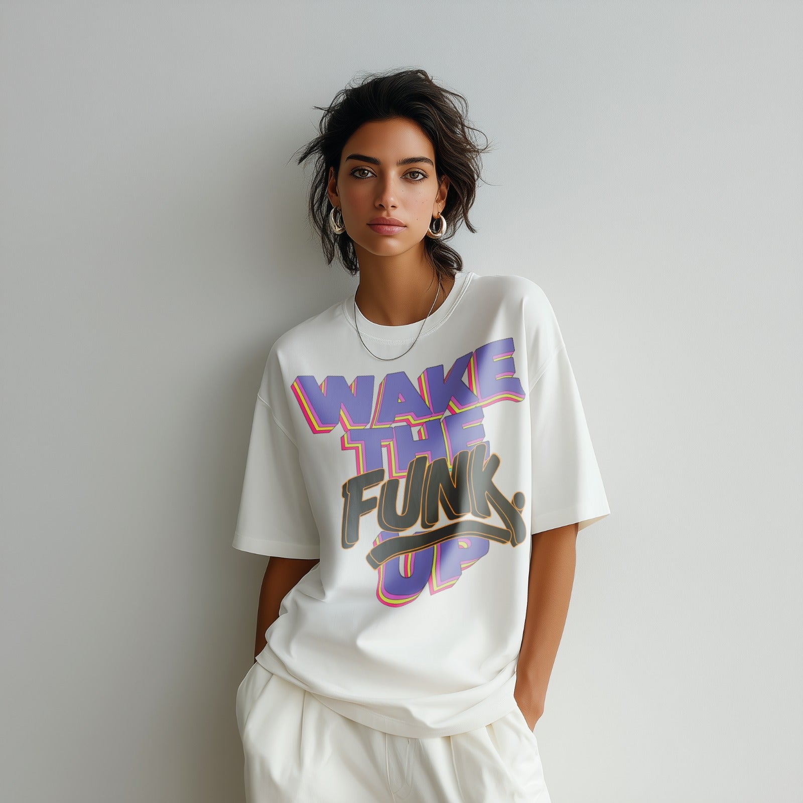 PHATFUNK® WAKE THE FUNK UP -Regular Fit Statement Tshirt