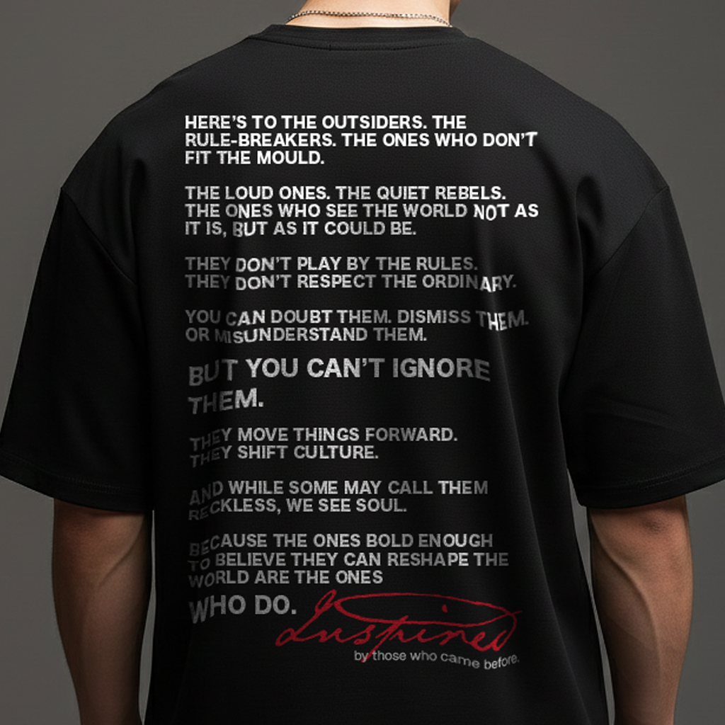 PHATFUNK® ART CLUB - Oversized Black Manifesto Tshirt