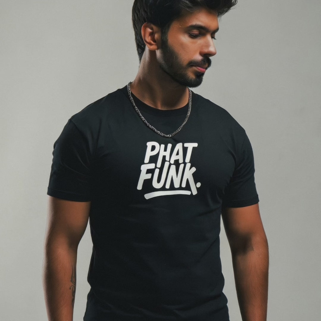 PHATFUNK® Classic Logo Regular Fit Tshirt - Black Edition