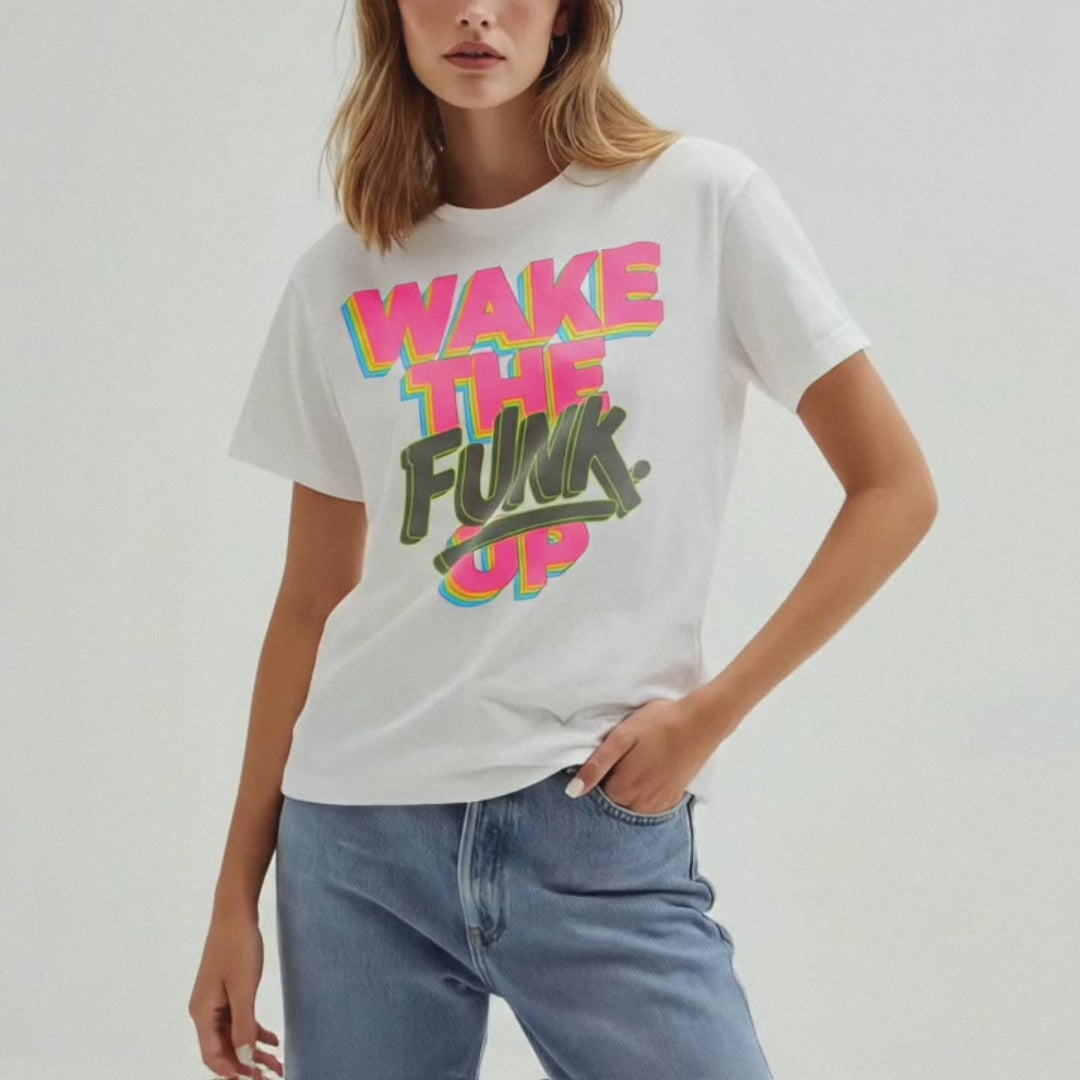 PHATFUNK® WAKE THE FUNK UP - Regular Fit Statement Tshirt