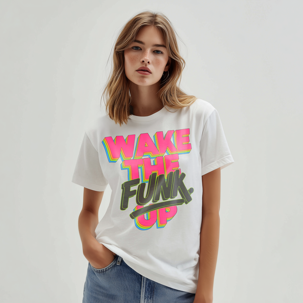 PHATFUNK® WAKE THE FUNK UP - Regular Fit Statement Tshirt